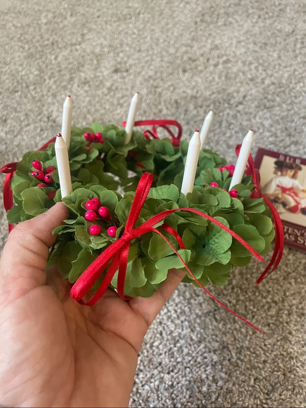 First Edition Pleasant Company AmericanGirl Kirsten Christmas  St. Lucia Wreath - Picture 6 of 8